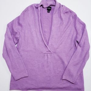 Womens Eileen Fisher Merino Wool Vneck Sweater